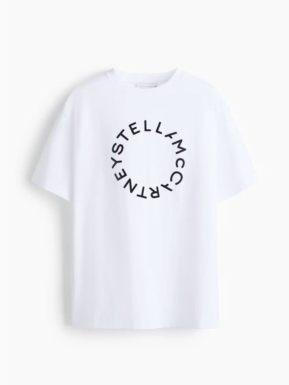 H&M x STELLA MCCARTNEY Oversized Printed White  T -Shirt Top Size XXL